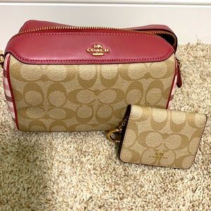 Matching coach purse and wallet